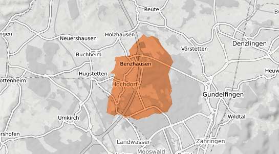 Mietspiegelkarte Freiburg im Breisgau Hochdorf